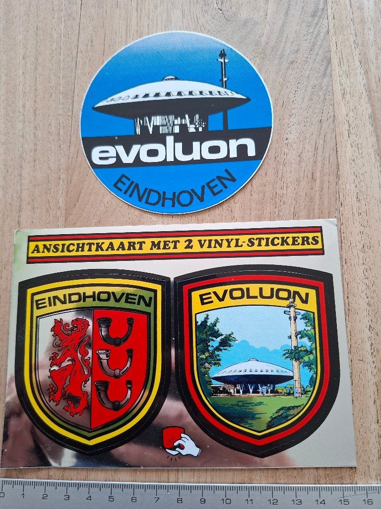 Stickers evoluon Eindhoven, Ophalen of Verzenden, Zo goed als nieuw, Overige typen