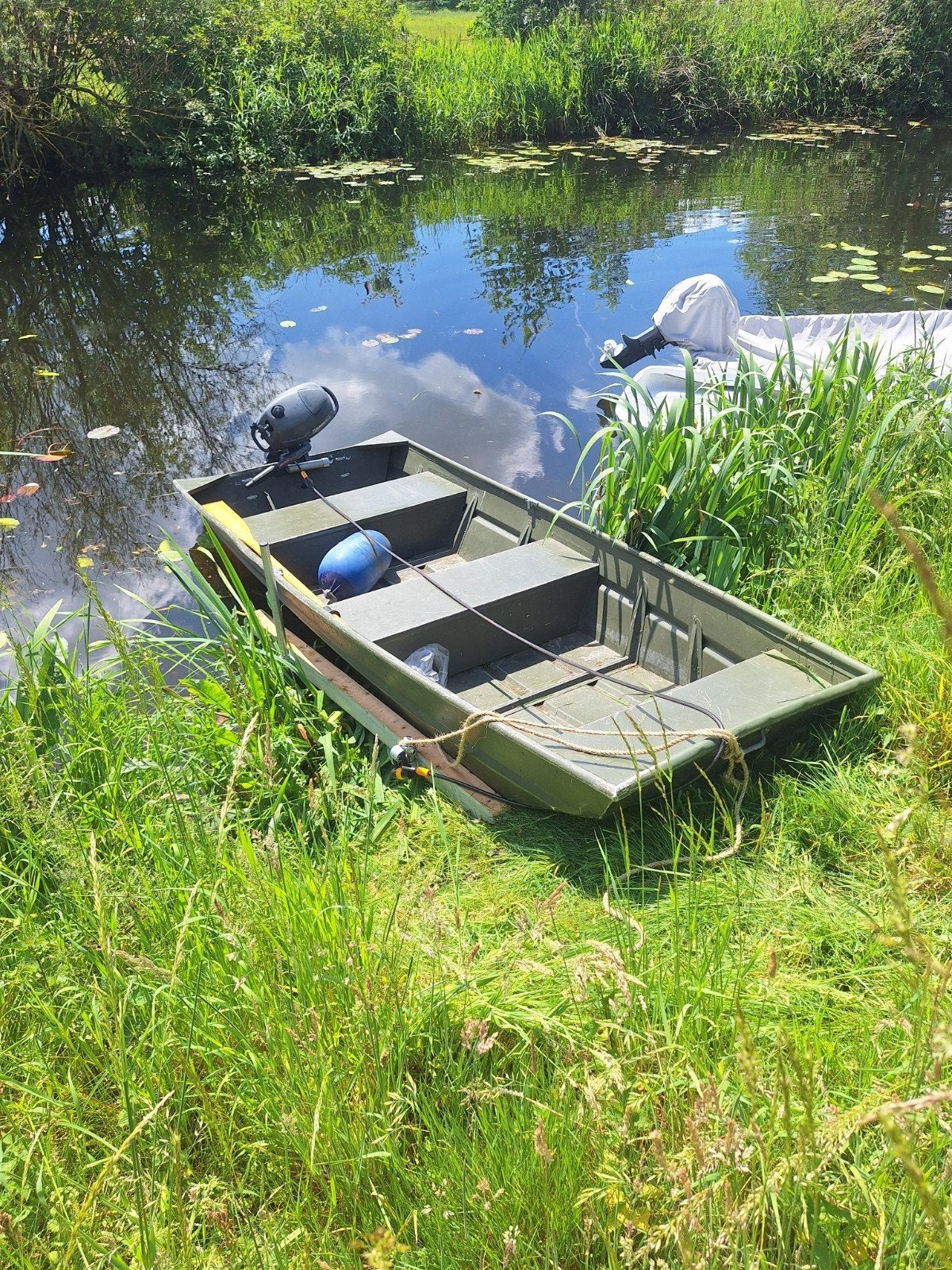 Alumacraft 1236 met Yamaha 4pk 4-takt, Ophalen, Gebruikt, Motor en Techniek, Motorboot