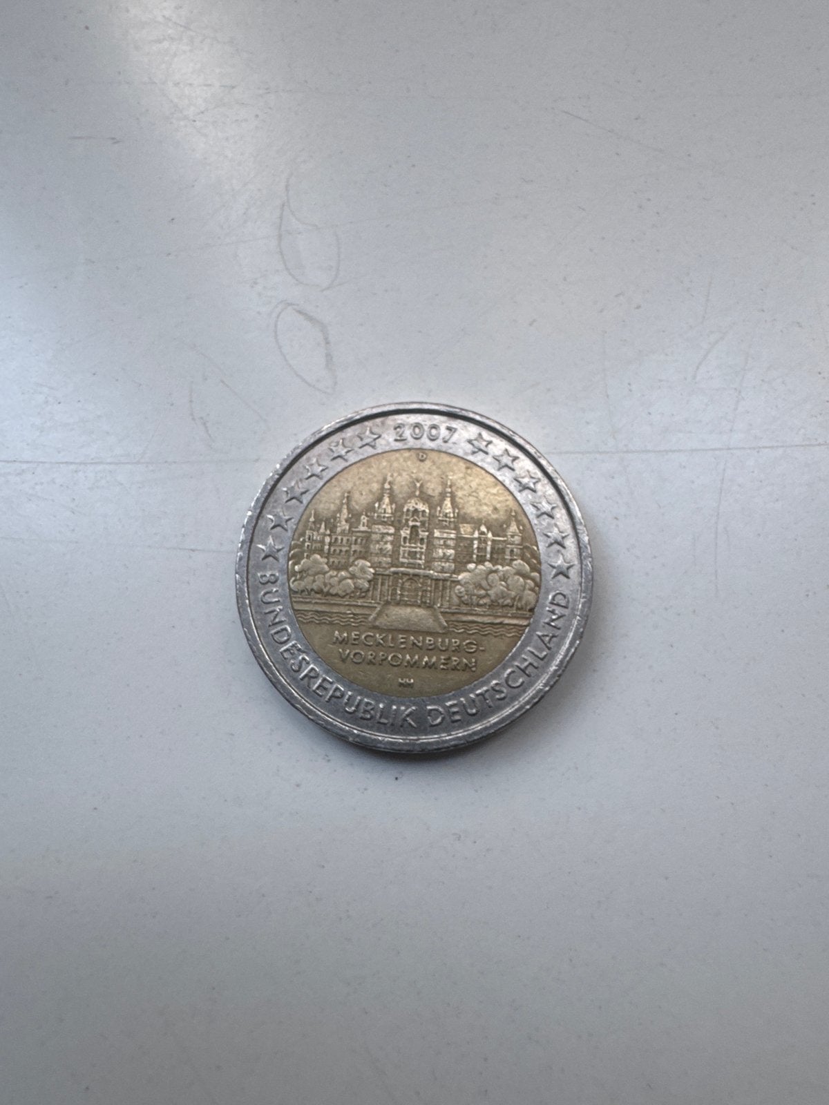 2 Euro Duitsland 2007 Mecklenburg-Vorpommern, Ophalen of Verzenden, Duitsland, 2 euro, Losse munt