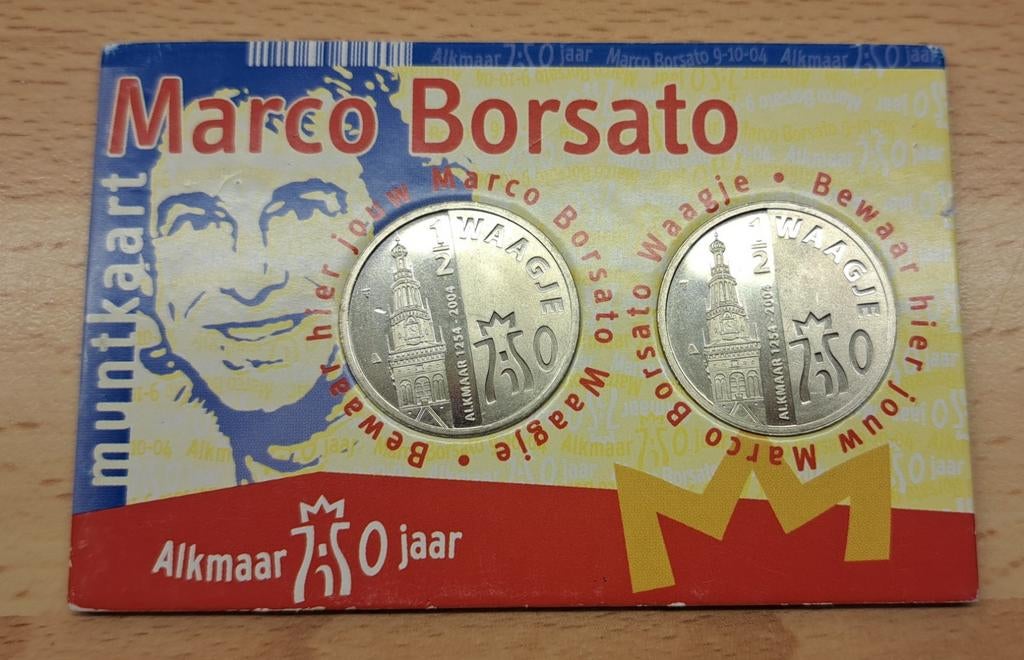 Marco Borsato coincard, Postzegels en Munten, Penningen en Medailles, Ophalen of Verzenden, Overige materialen
