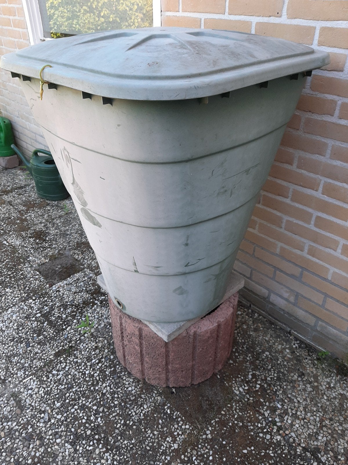 Regenton met deksel - Grote inhoud, Ophalen, Kunststof, Gebruikt, Met kraantje