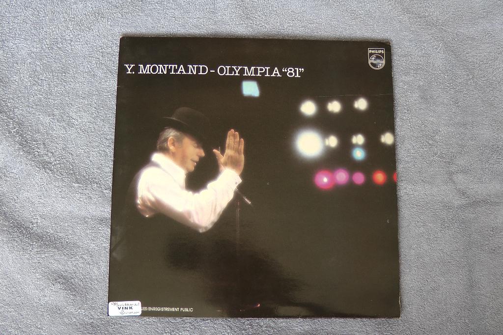 Yves Montand (acteur en zanger) dubbel LP: Olympia “81”, Cd's en Dvd's, Inclusief binnenhoes, Ophalen of Verzenden, Gebruikt, 12 inch