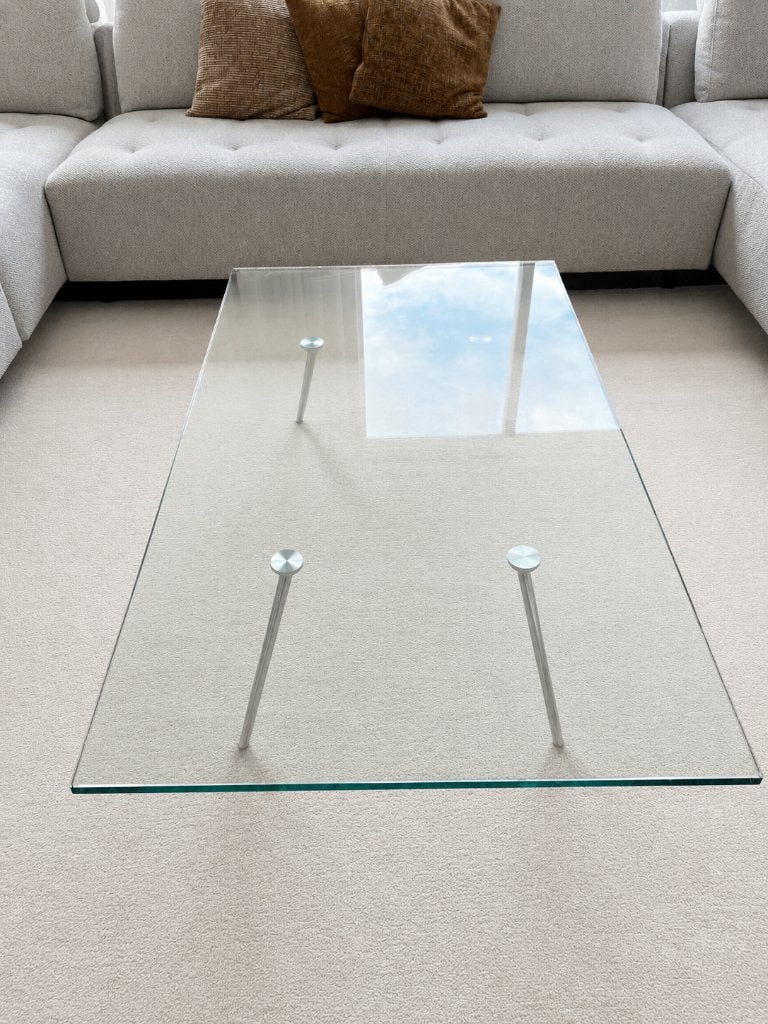 Salontafel, merk Beek, type Maupertuus 80x140x30 cm., Huis en Inrichting, Ophalen, Gebruikt, 100 tot 150 cm, 50 tot 100 cm