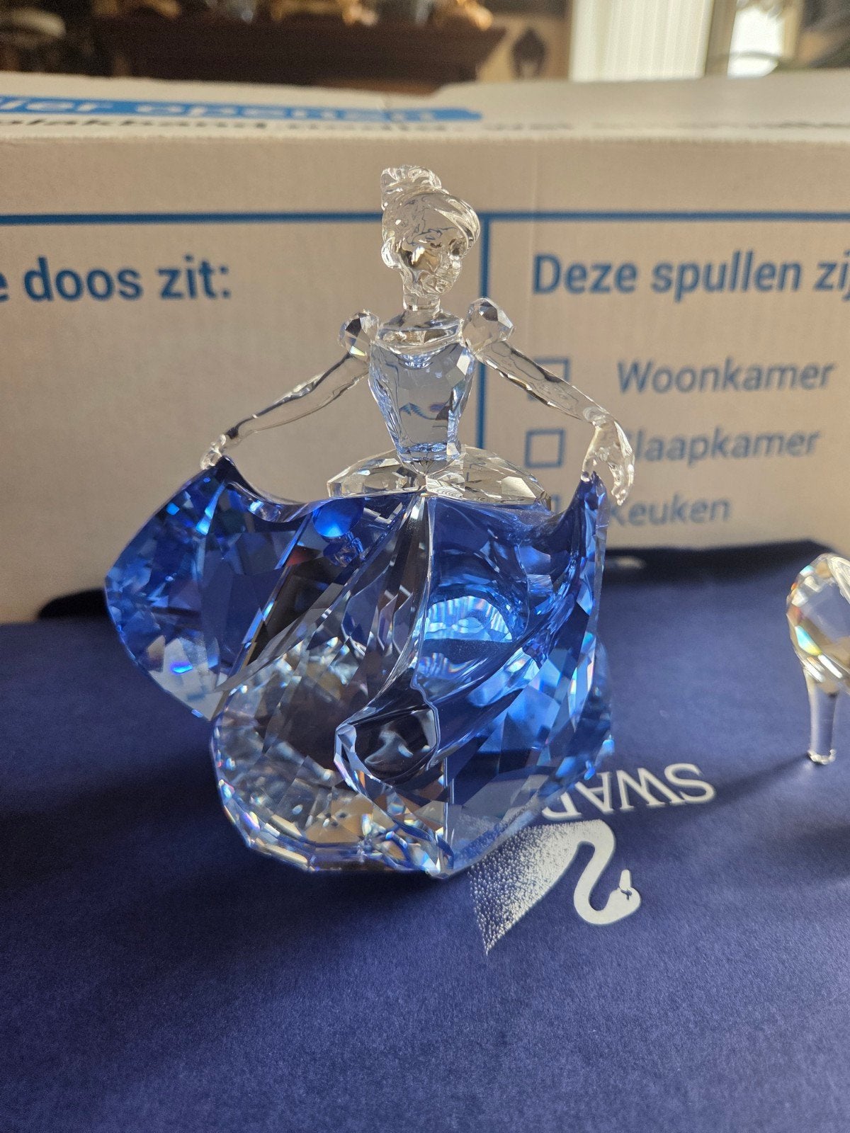 Swarovski Assepoester met glazen muiltje, Verzamelen, Ophalen of Verzenden, Zo goed als nieuw