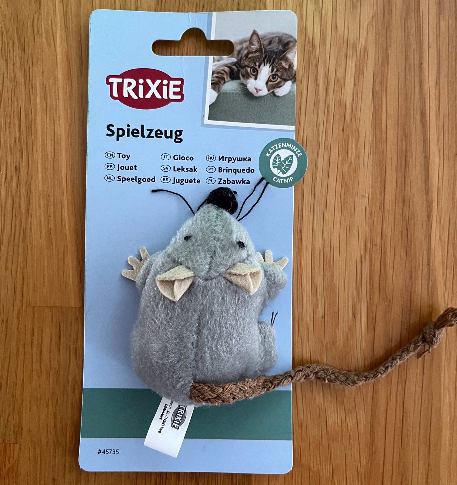 Trixi kattenspeeltje muis met catnip. NIEUW!!, Ophalen of Verzenden, Nieuw
