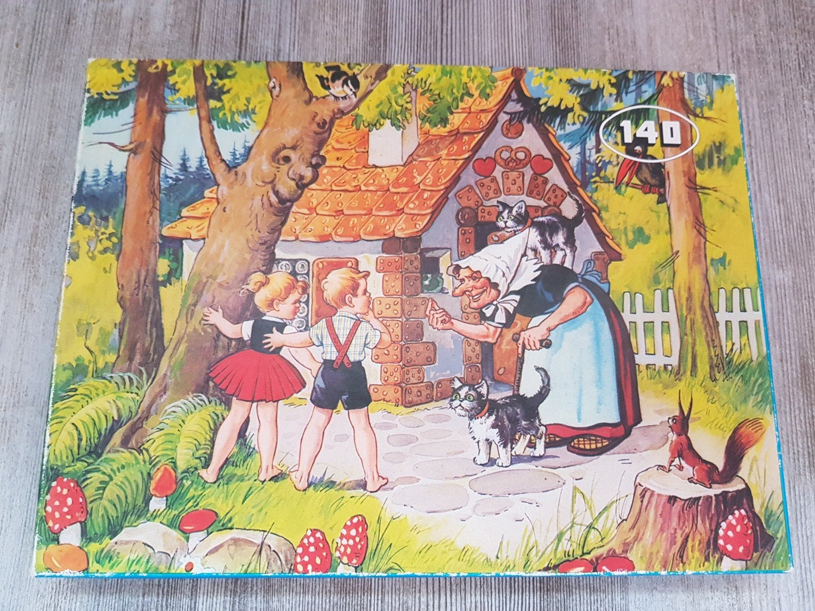 Hans en Grietje sprookjes puzzel, Ophalen of Verzenden, Meer dan 50 stukjes, Gebruikt, 6 jaar of ouder