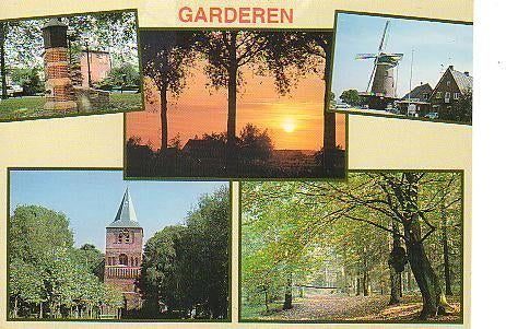 Ansichtkaart	Garderen	5-luik, Verzamelen, Ansichtkaarten | Nederland, Verzenden, 1980 tot heden, Gelopen, Gelderland