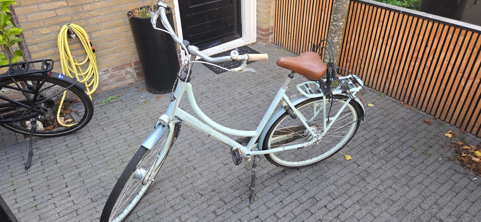 Lichtblauwe damesfiets met lage instap, Velgrem, 50 tot 53 cm, Ophalen, Overige merken