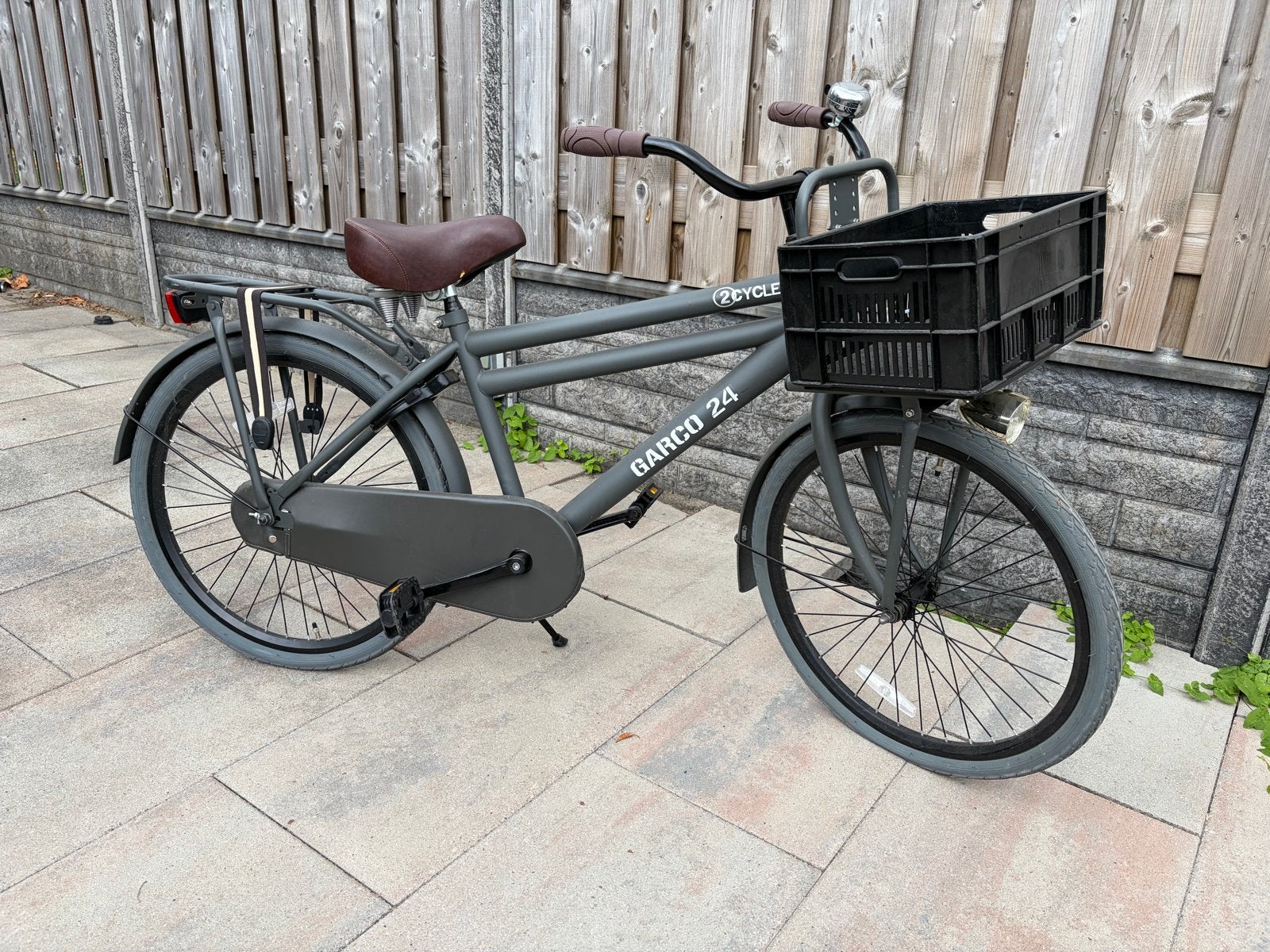 Garco 24 inch kinderfiets met mandje, Terugtraprem, Minder dan 49 cm, Zo goed als nieuw, Ophalen