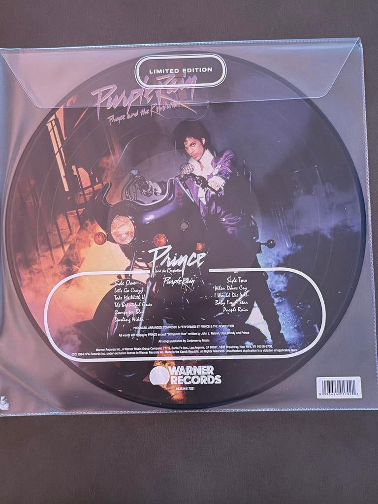Prince - Purple Rain Picture Disc (Limited Edition, Sealed), Cd's en Dvd's, Vinyl | Pop, Zo goed als nieuw, Picture disc, 1980 - 1989