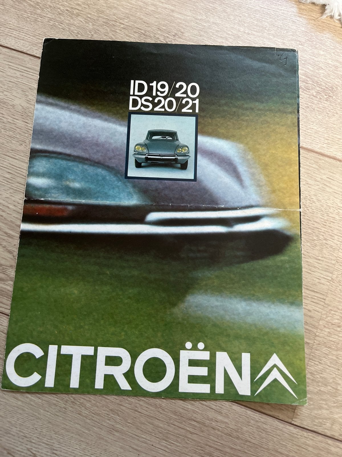 Citroën ID 19/20 DS 20/21 Brochure 1969, Ophalen of Verzenden, Gelezen, Citroën