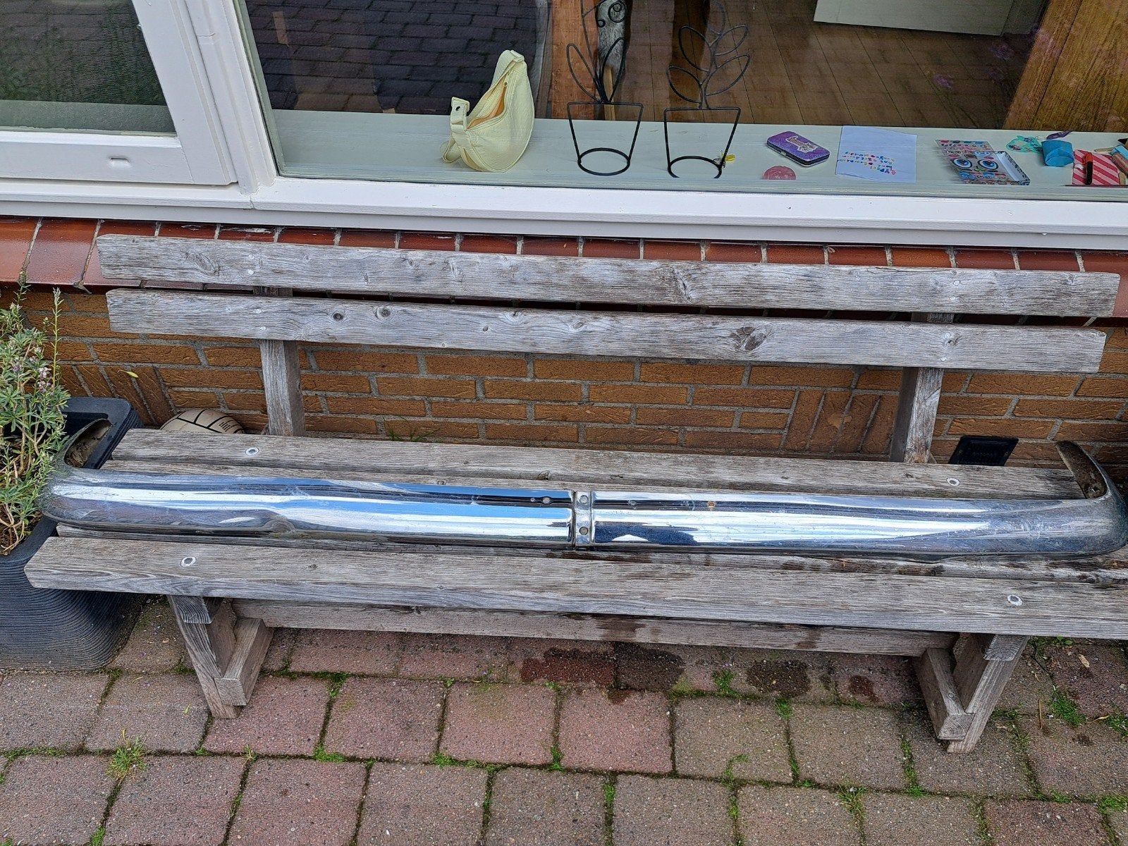 Achterbumper Opel Rekord A Chroom - Gebruikt, Ophalen, Gebruikt, Opel, Bumper