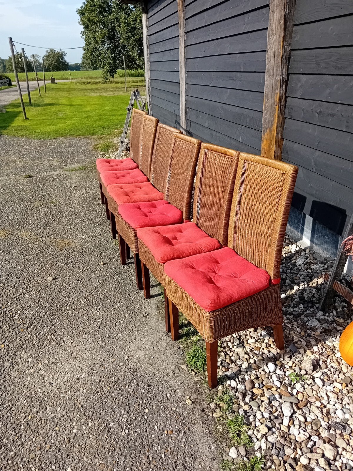 gratis af te halen 6 eetkamerstoelen, Tuin en Terras, Ophalen, Gebruikt