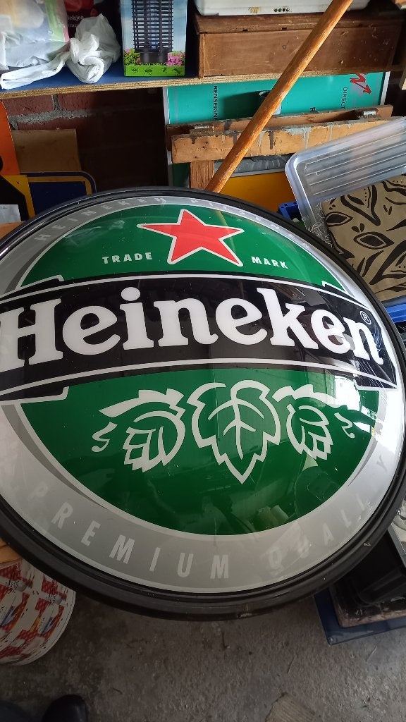 Heineken lichtreclame, Verzamelen, Ophalen, Zo goed als nieuw, Overige typen, Heineken