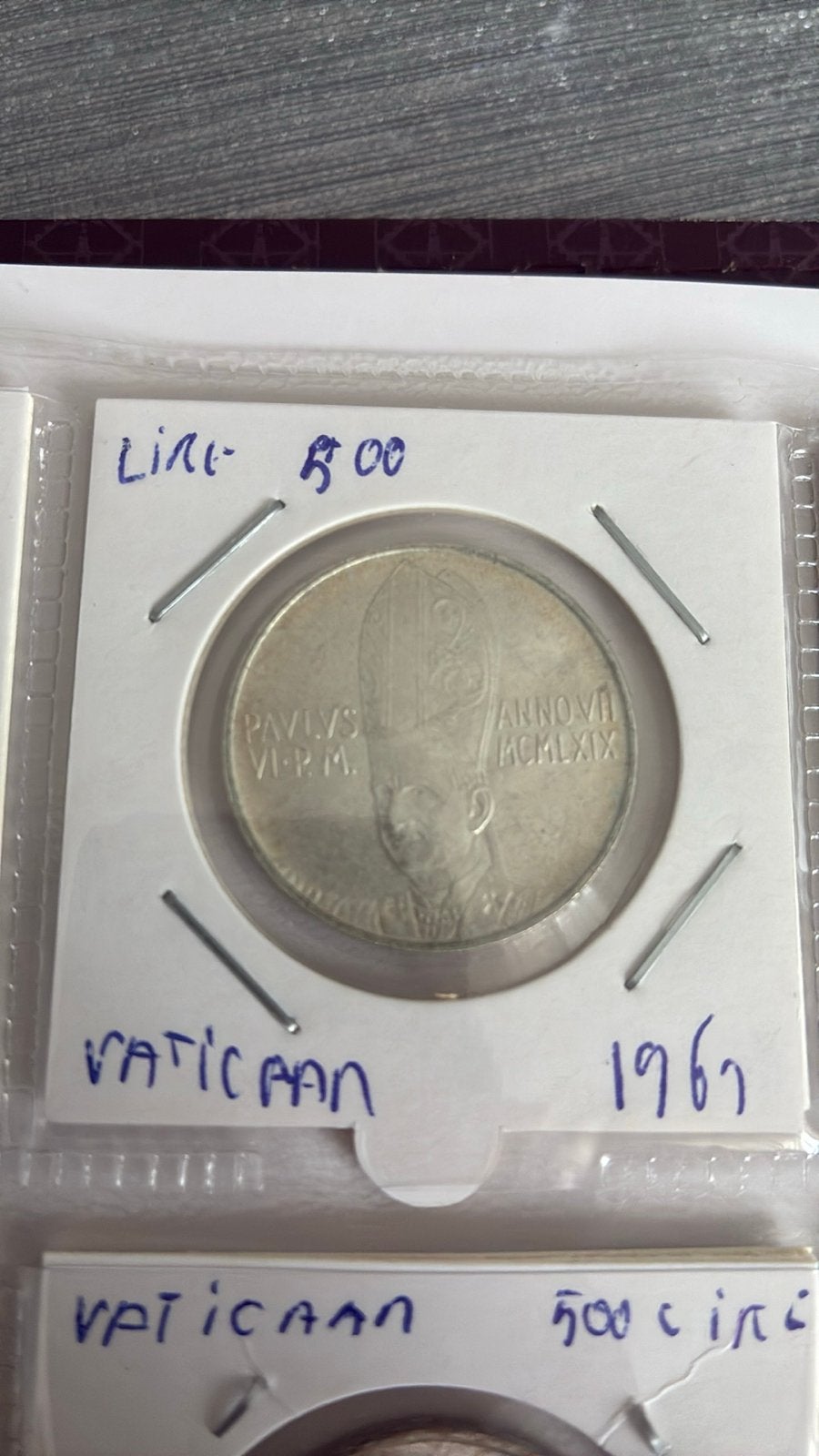 Vaticaan 500 Lire munt 1969 - Paulus VI, Postzegels en Munten, Munten | Europa | Niet-Euromunten, Ophalen of Verzenden, Losse munt