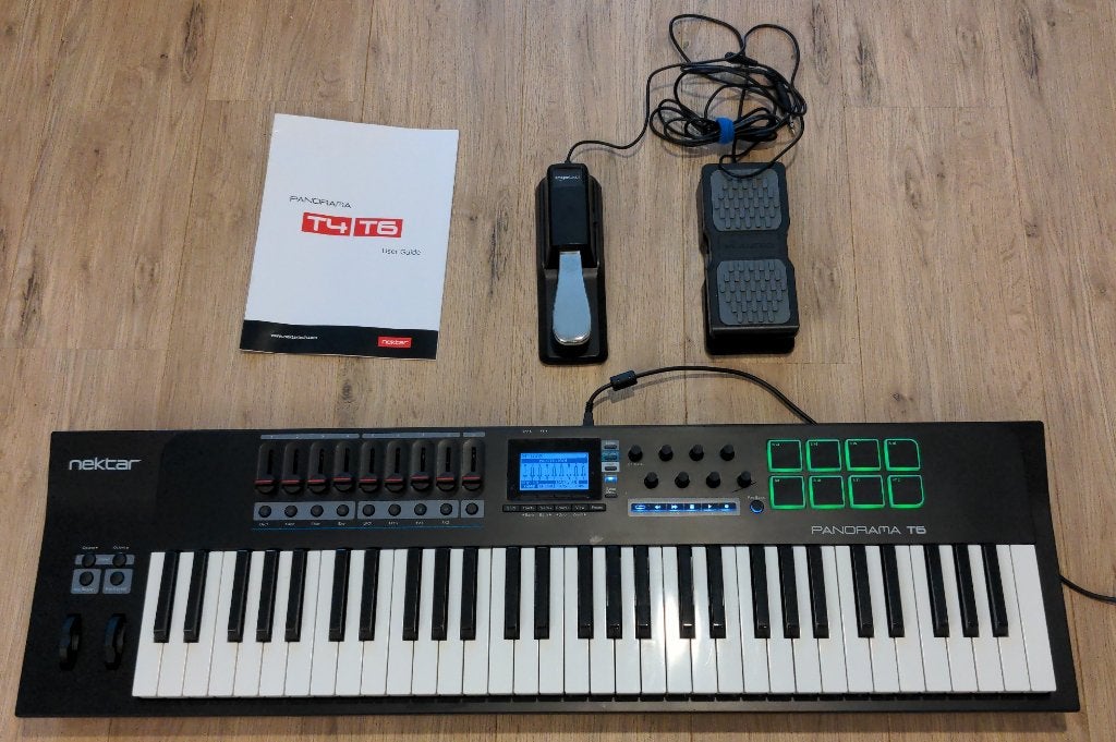 Nektar Panorama T6 61toetsen USB MIDI DAW controllerkeyboard, Overige merken, Ophalen of Verzenden, Aanslaggevoelig, 61 toetsen