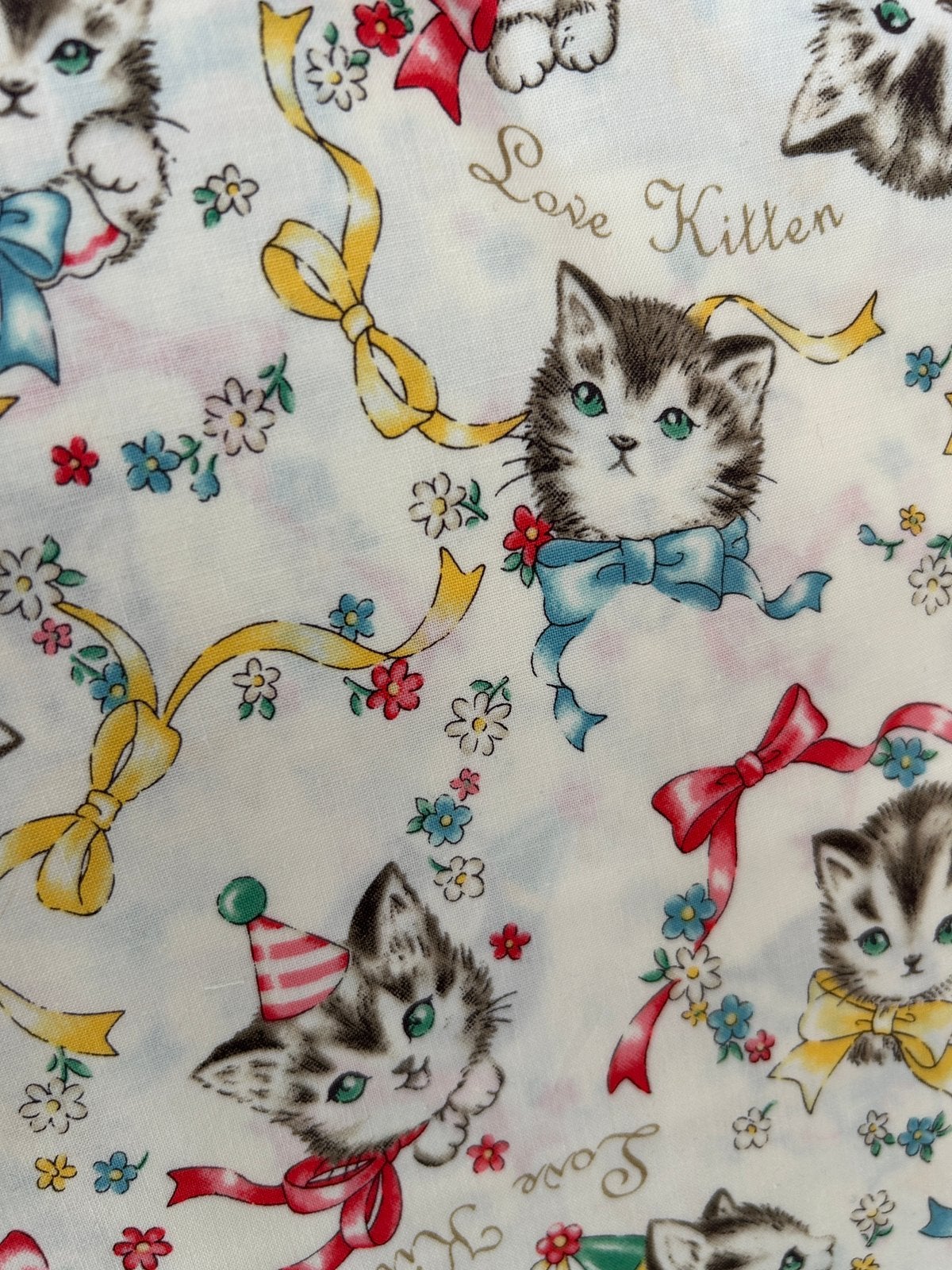 Quilt Gate Japan cats and hats katoen, Meerkleurig, Nieuw, Ophalen of Verzenden, 30 tot 120 cm