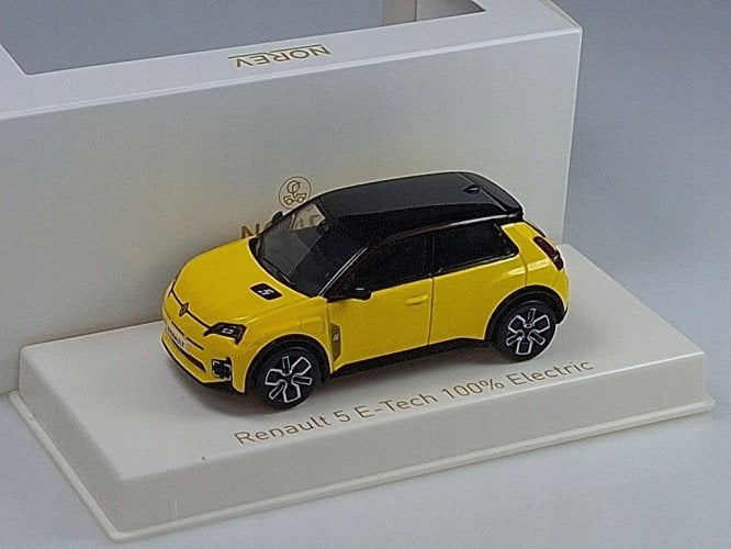 Renault 5 E-Tech 100% Electric 2024 Pop Yellow & Black 1-43, Tschuiten@hotmail.com, Auto, Frankrijk, Norev