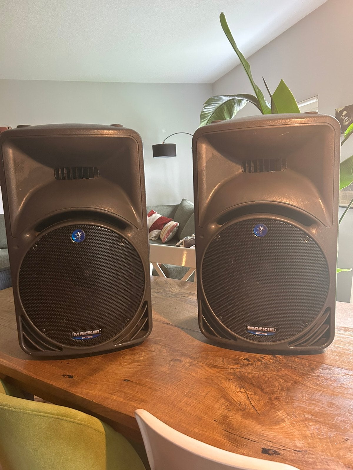 2xmackie 450 aktieve speakers + subwoofer 500W, Ophalen, Gebruikt, Subwoofer, Overige merken