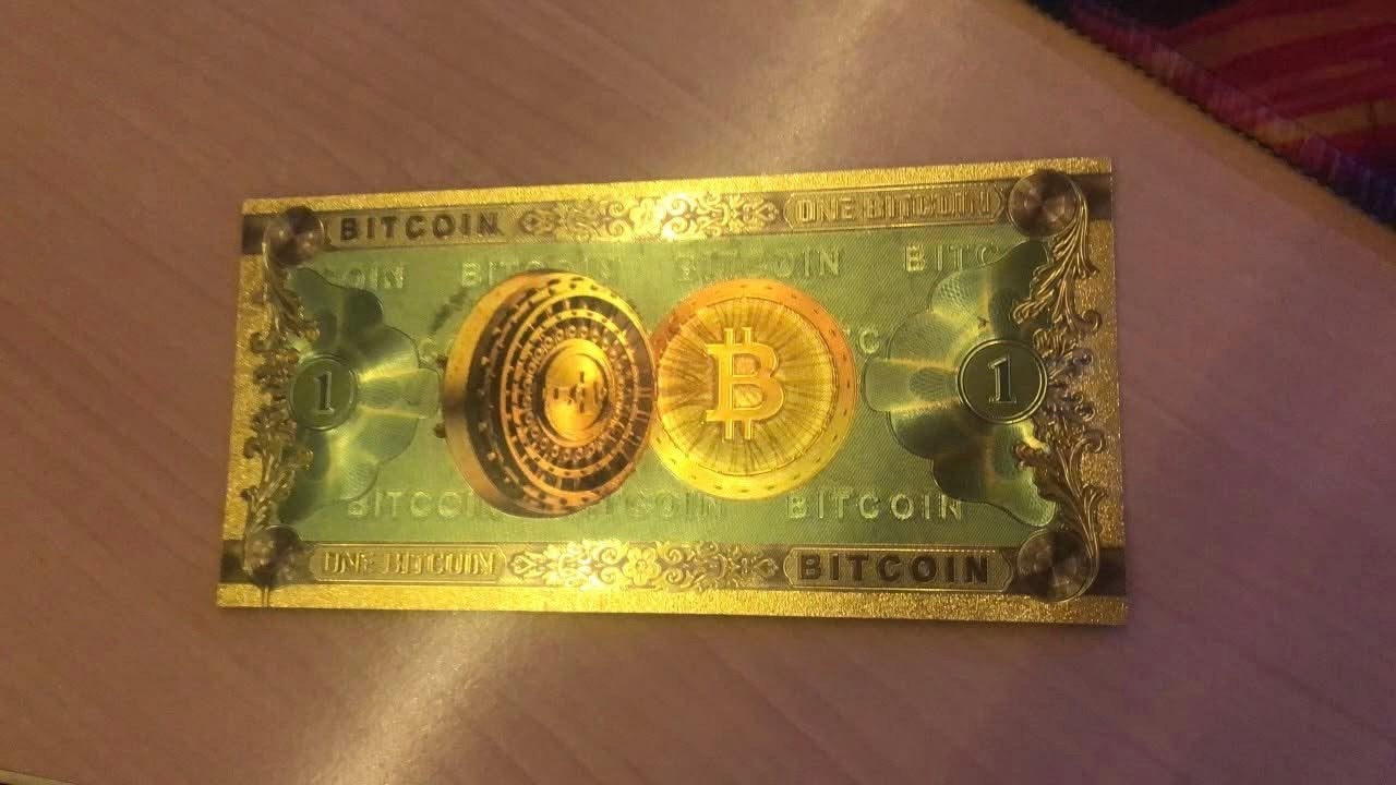 Fysieke Bitcoin Collectible - Gouden Plaat, Ophalen of Verzenden, Overige materialen, Nederland