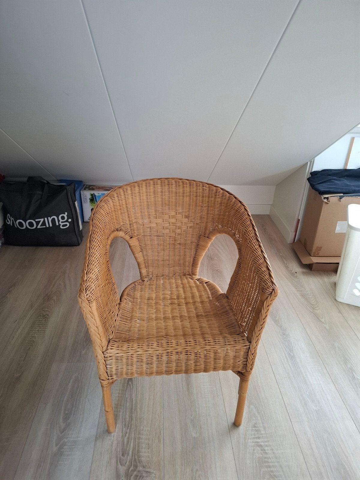rieten stoel gratis afhalen, Gebruikt, Bruin, Riet of Rotan, Ophalen of Verzenden