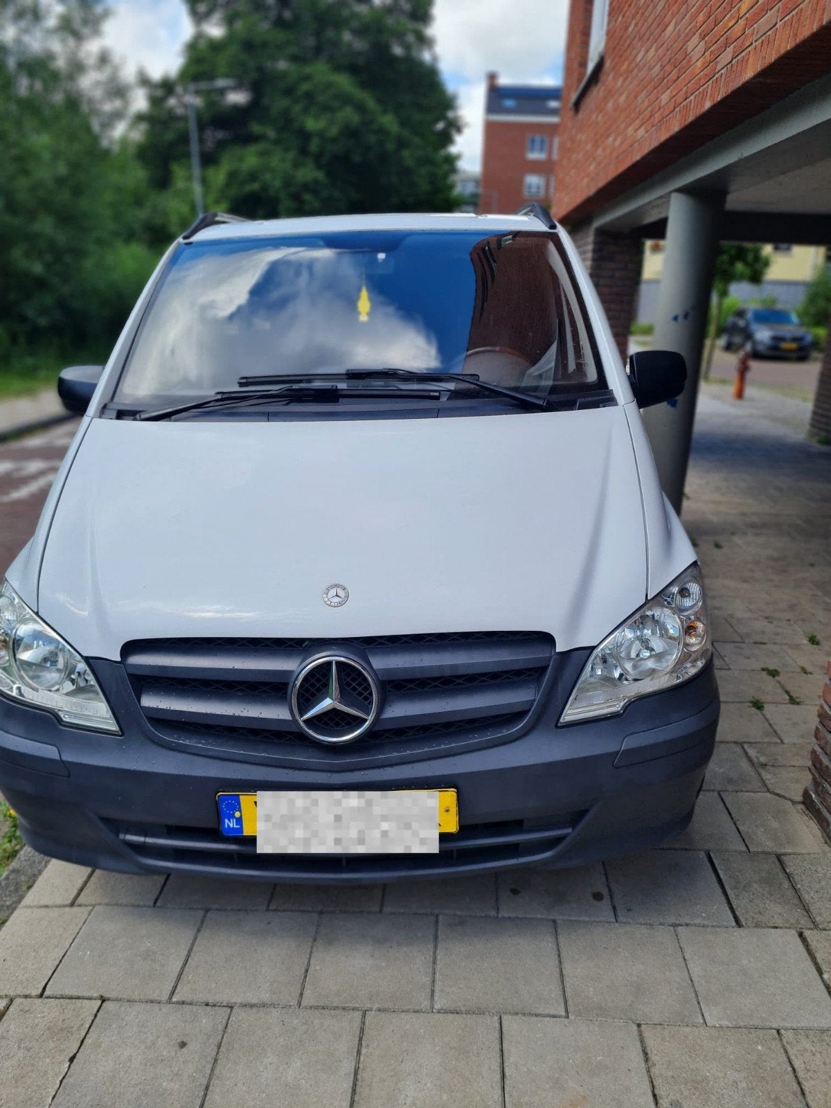 Mercedes-Benz Vito 2.1 CDI 70KW BV 2014, Auto's, Bluetooth, Zwart, Wit, Particulier