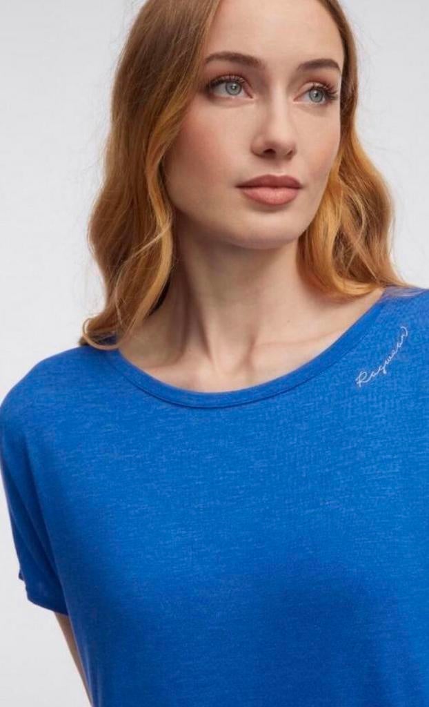 Ragwear vegan top kobalt blauw PECORI korte mouw nieuw, Ragwear, Blauw, Nieuw, Ophalen of Verzenden