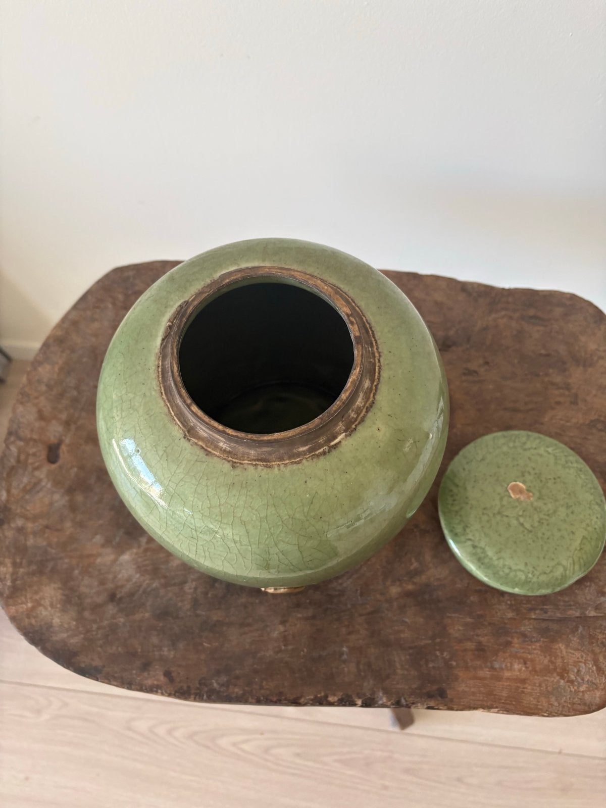 Antieke Chinese pot met craquelé glazuur, Antiek en Kunst, Ophalen of Verzenden