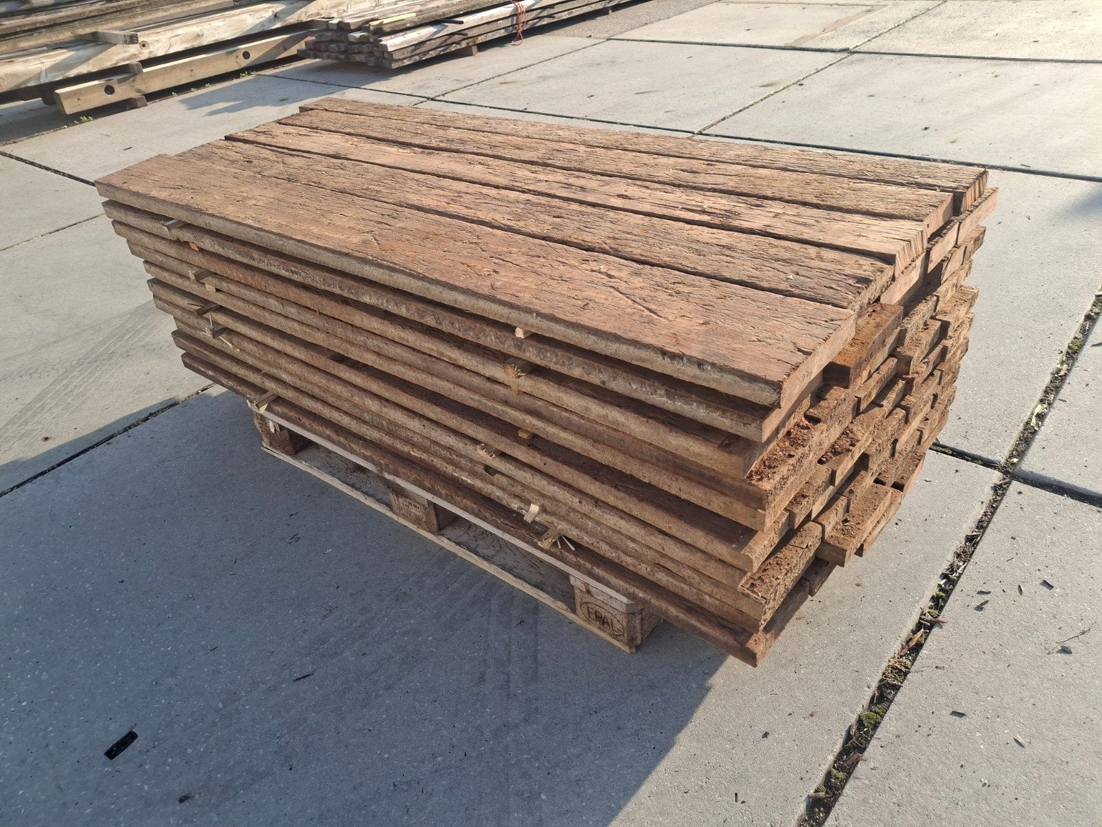 oude scheepsplanken vlonderplanken terras, Tuin en Terras, Ophalen, Hout