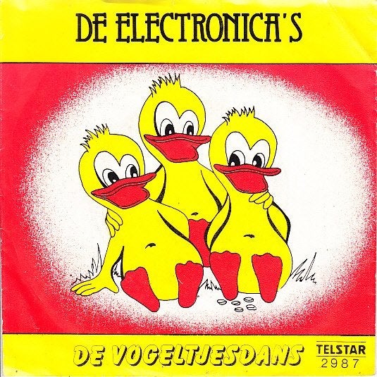 de elcetronica's - de vogeltjesdans ( piraat / 1980), Gebruikt, 7 inch, Ophalen of Verzenden, Beschermende buitenhoes