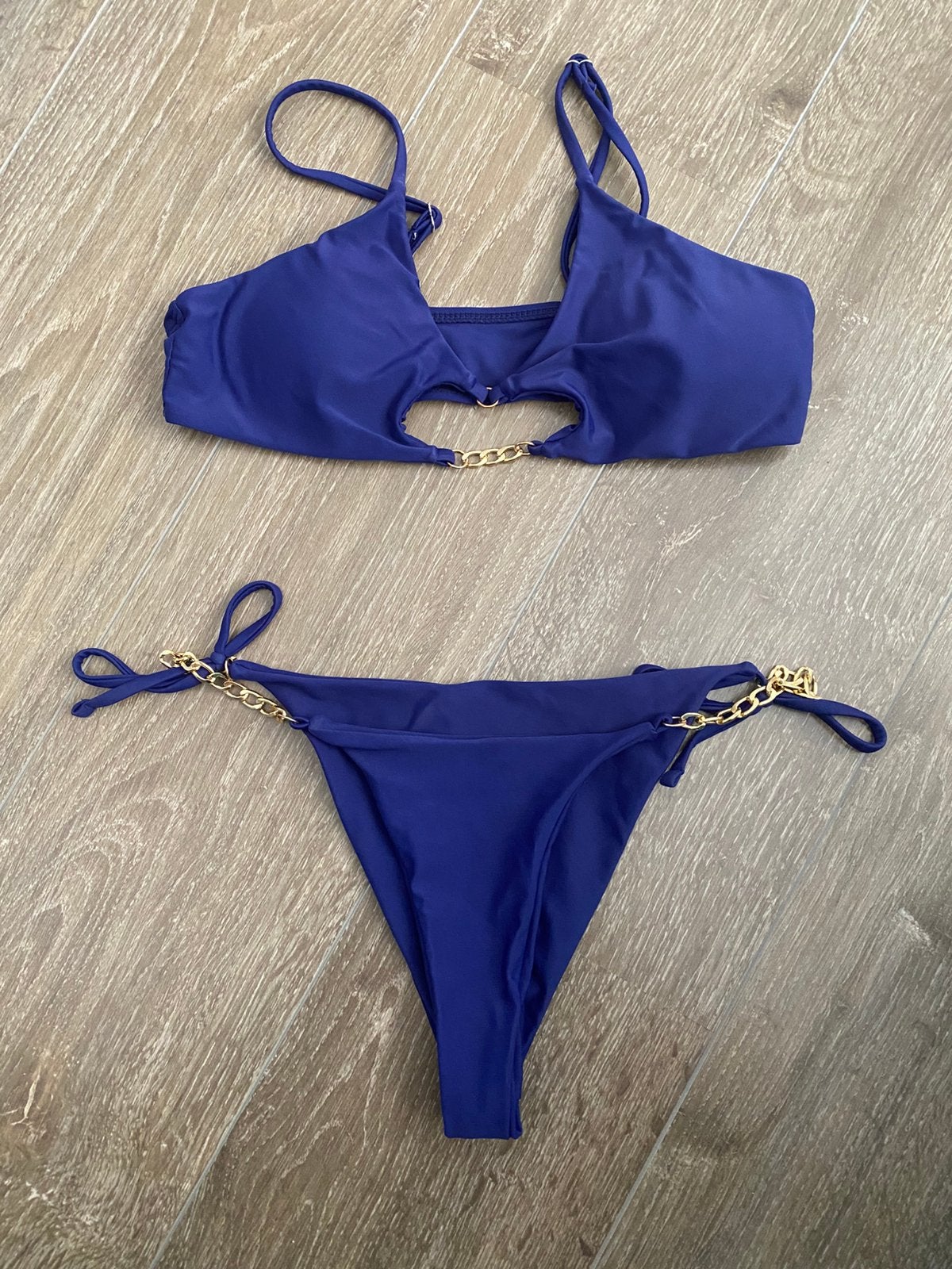 ZGAN Dames meisjes bikini blauw maat 34 / 36 XS / S, Ophalen of Verzenden, Zo goed als nieuw, Blauw, Bikini
