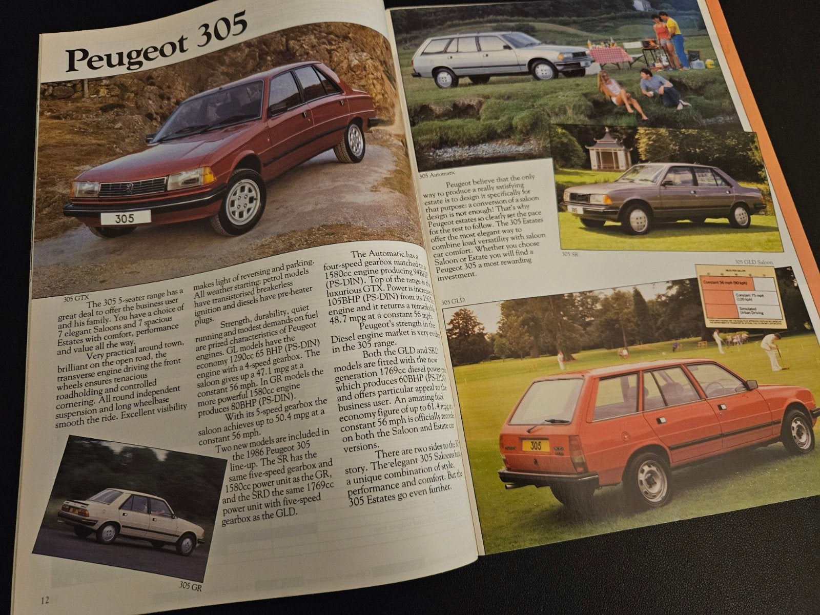 Brochure Peugeot 1985 UK, Ophalen of Verzenden, Zo goed als nieuw, Peugeot