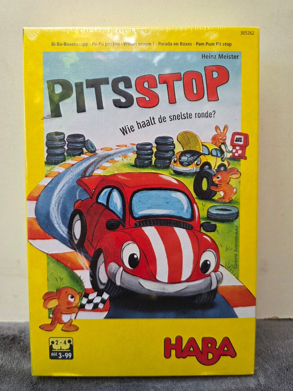HABA Pitsstop - Raceplezier voor jonge coureurs, Een of twee spelers, Ophalen of Verzenden, Nieuw, HABA
