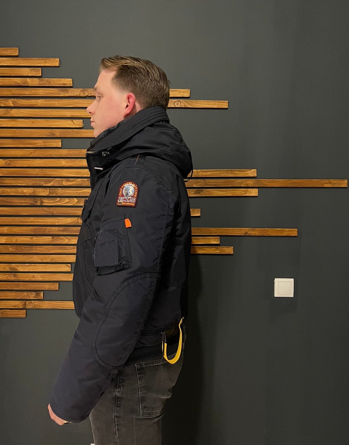 Parajumpers jas Gobi Large black, Verzenden, Zo goed als nieuw, Maat 52/54 (L), Zwart