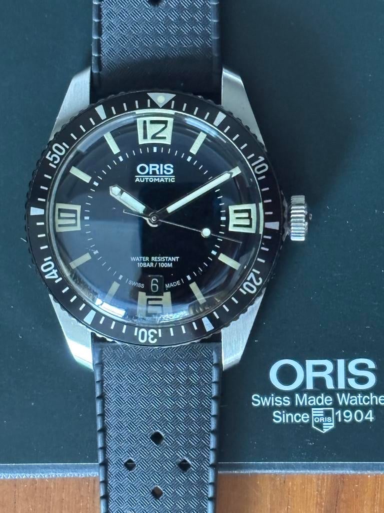 Oris Divers Sixty-Five 40mm – volledig setje, Ophalen of Verzenden, Zo goed als nieuw, Staal