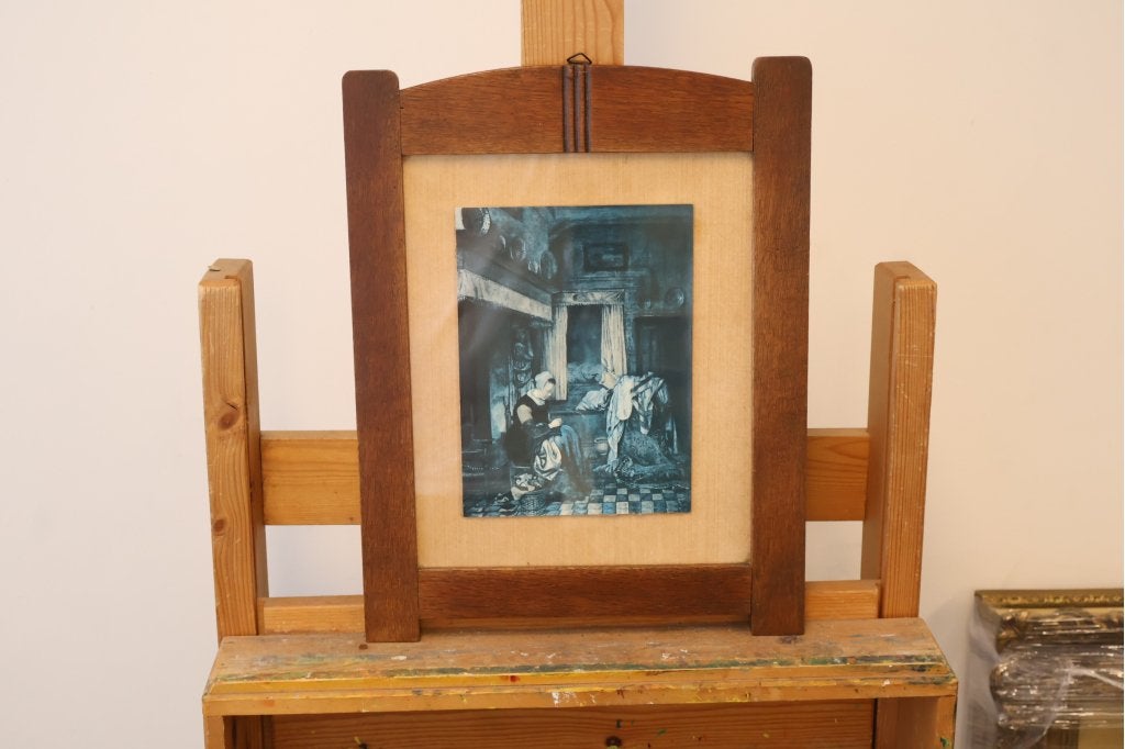 Art Deco lijst met afbeelding, Ophalen of Verzenden