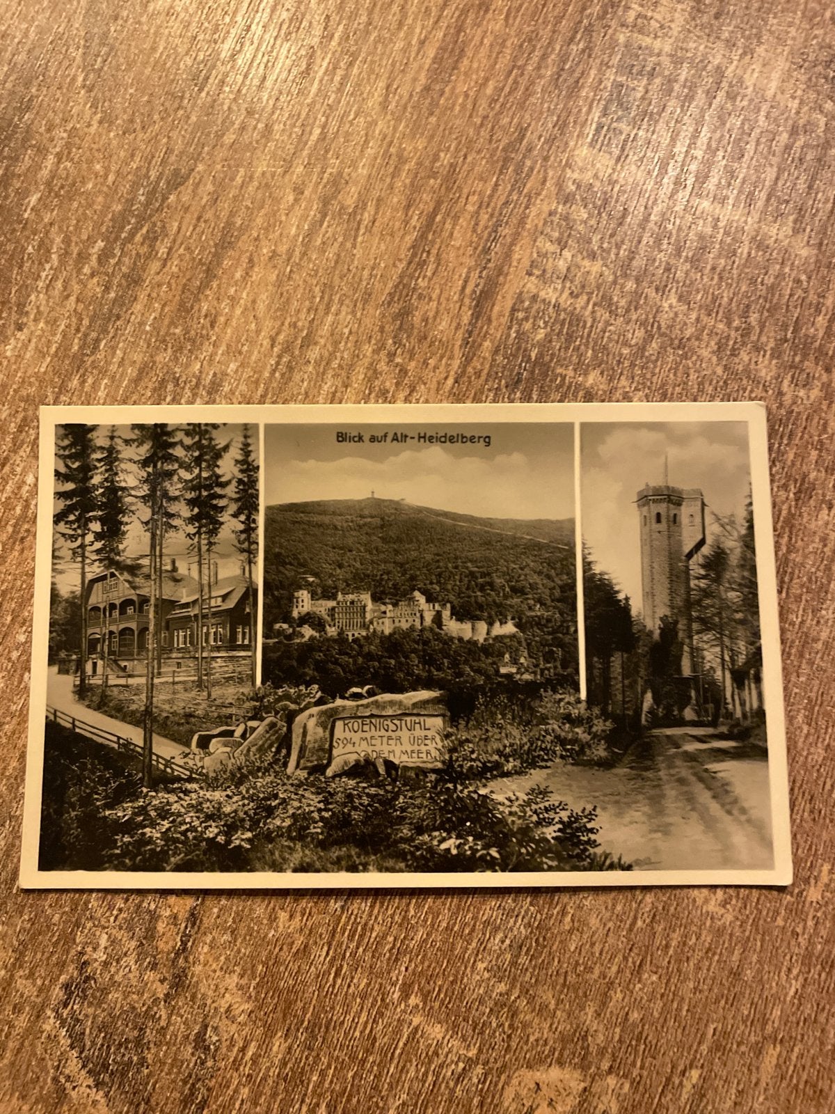 Oude Ansichtkaart Heidelberg - Königstuhl (Duitsland), Ophalen of Verzenden, Ongelopen, Duitsland
