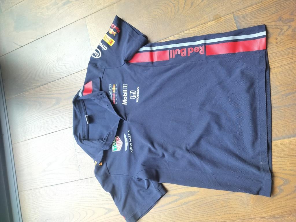 Red Bull Racing Polo Shirt 2021-2022 - Zo goed als nieuw, Blauw, Overige maten, Ophalen of Verzenden, Zo goed als nieuw