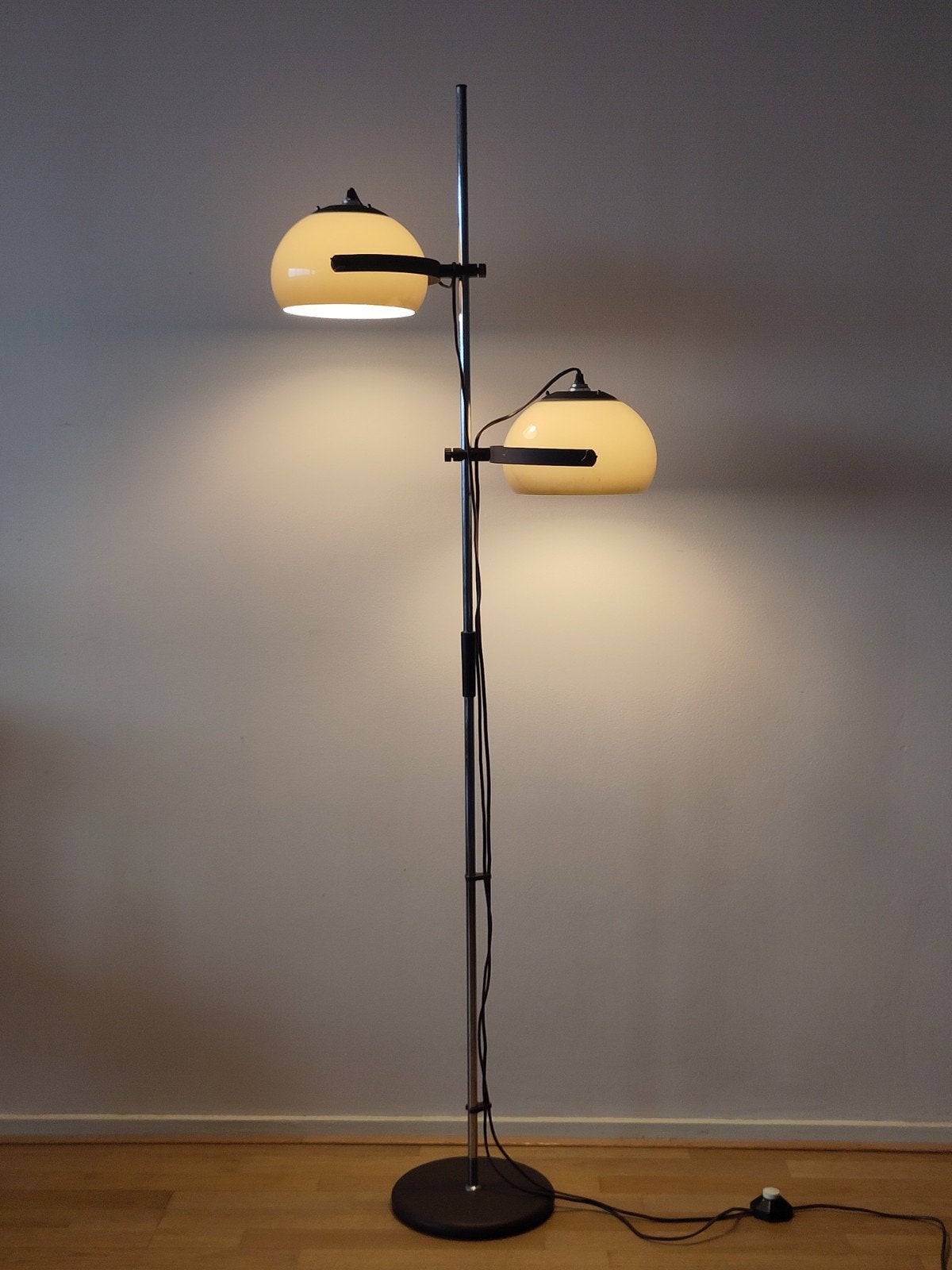 Vintage staande lamp mushroom space age bollen  jaren 70, Ophalen, ., Mid century dutch design, E27 (groot)