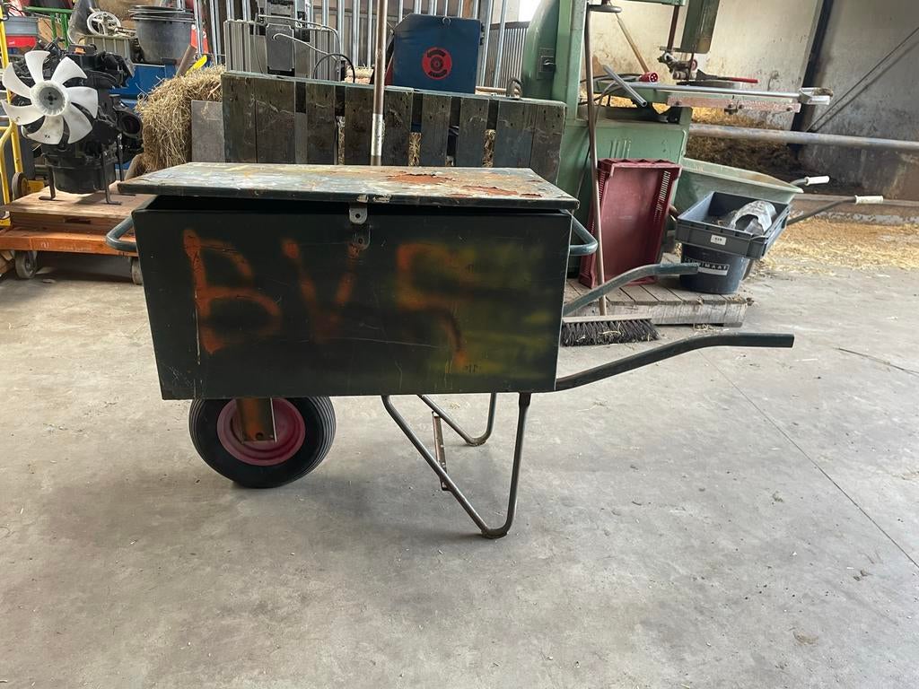 Kruiwagen gereedschapskruiwagen bouwkruiwagen kistkruiwagen, Ophalen, Gebruikt