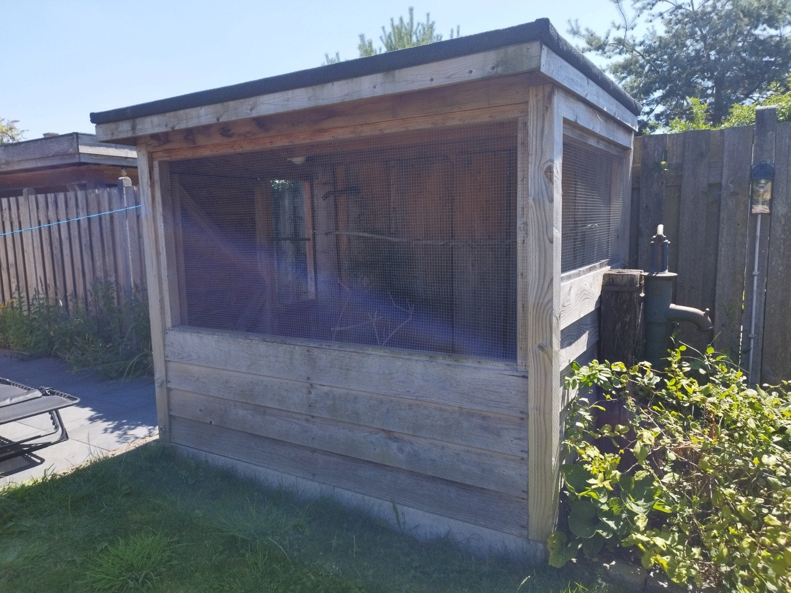 Houten volière, Ophalen, Hout, Volière