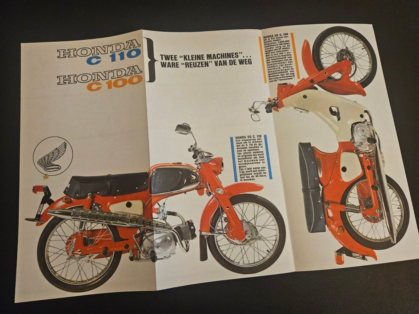 Brochure Honda C100 / C110 jaren, Verzenden, Zo goed als nieuw, Honda