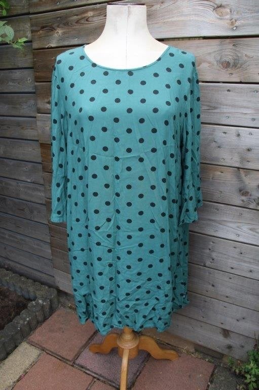 Jurk groen/ zwart Didi mt XXL Vaste prijs, Maat 46/48 (XL) of groter, Didi, Ophalen of Verzenden, Zo goed als nieuw