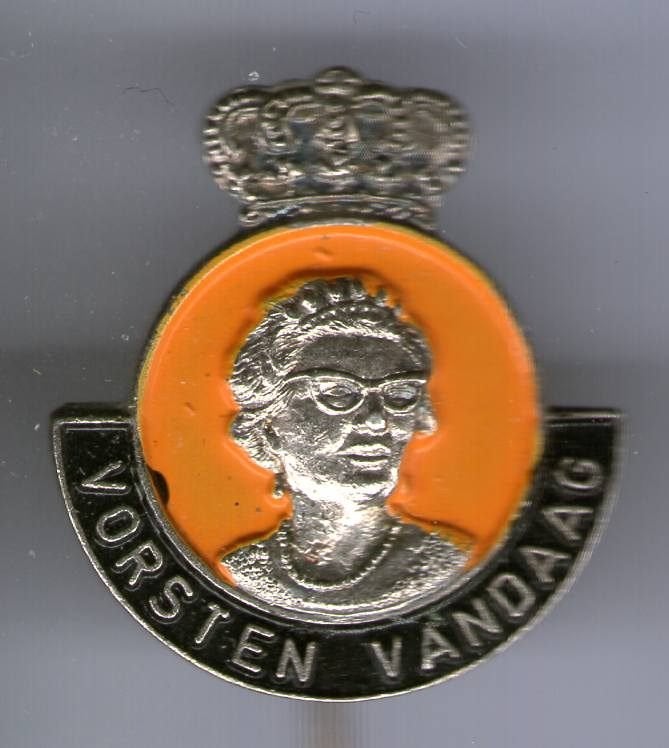 Vorsten vandaag Juliana zilverkleurig speldje ( U_071), Verzenden, Nieuw, Stad of Land, Speldje of Pin