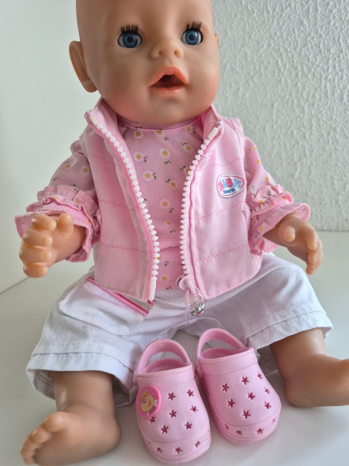 Baby Born kleertjes 4-delige set voor pop 43 cm, Ophalen of Verzenden, Zo goed als nieuw, Babypop