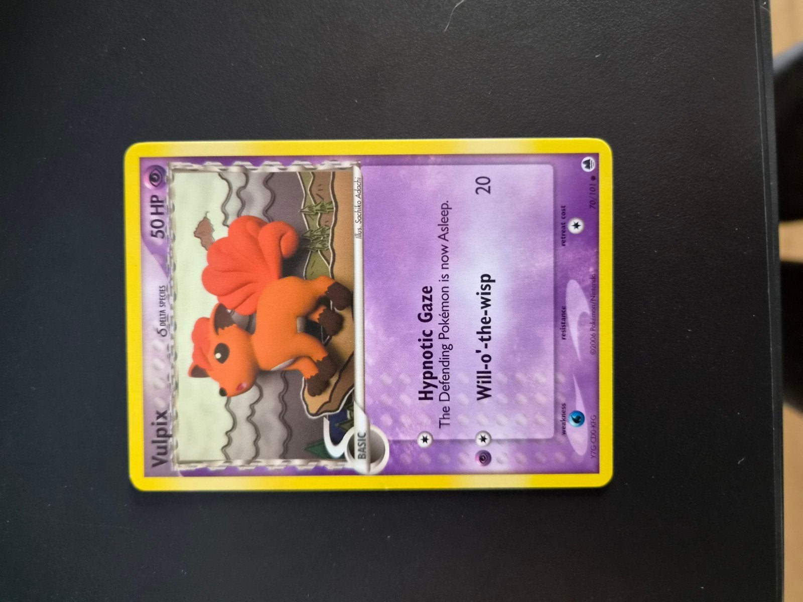 Vulpix Pokémon kaart uit 2006 - Zo goed als nieuw, Ophalen of Verzenden, Zo goed als nieuw, Losse kaart