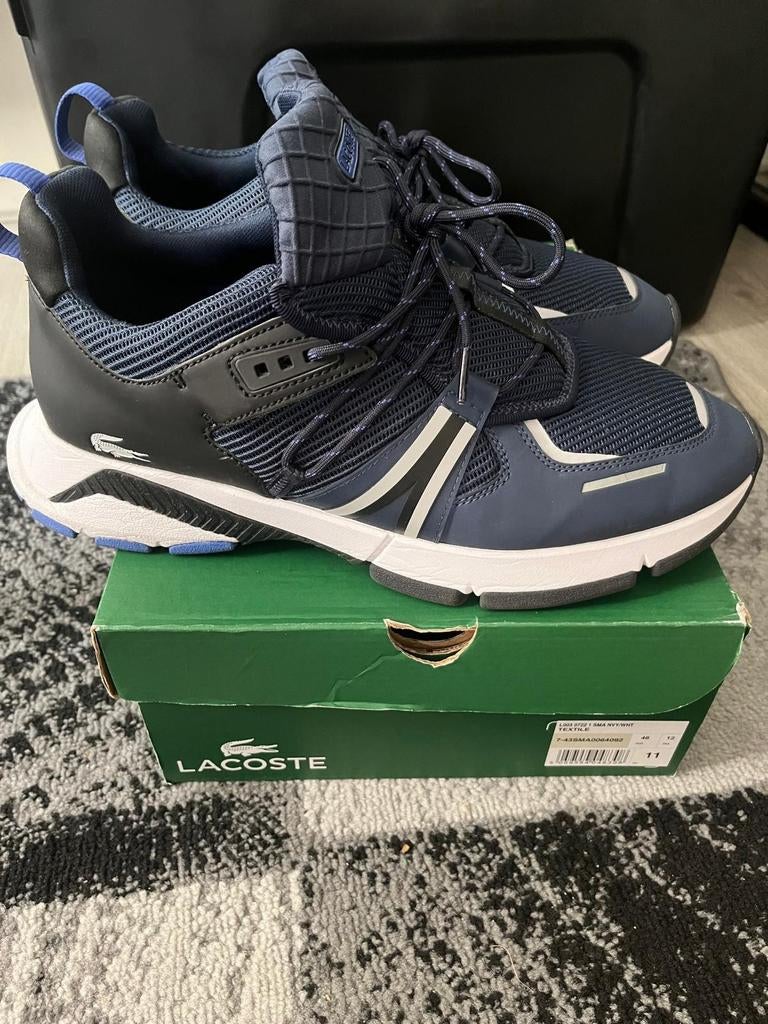 LACOSTE RUNNERS DONKERBLAUW MAAT 46, Ophalen of Verzenden