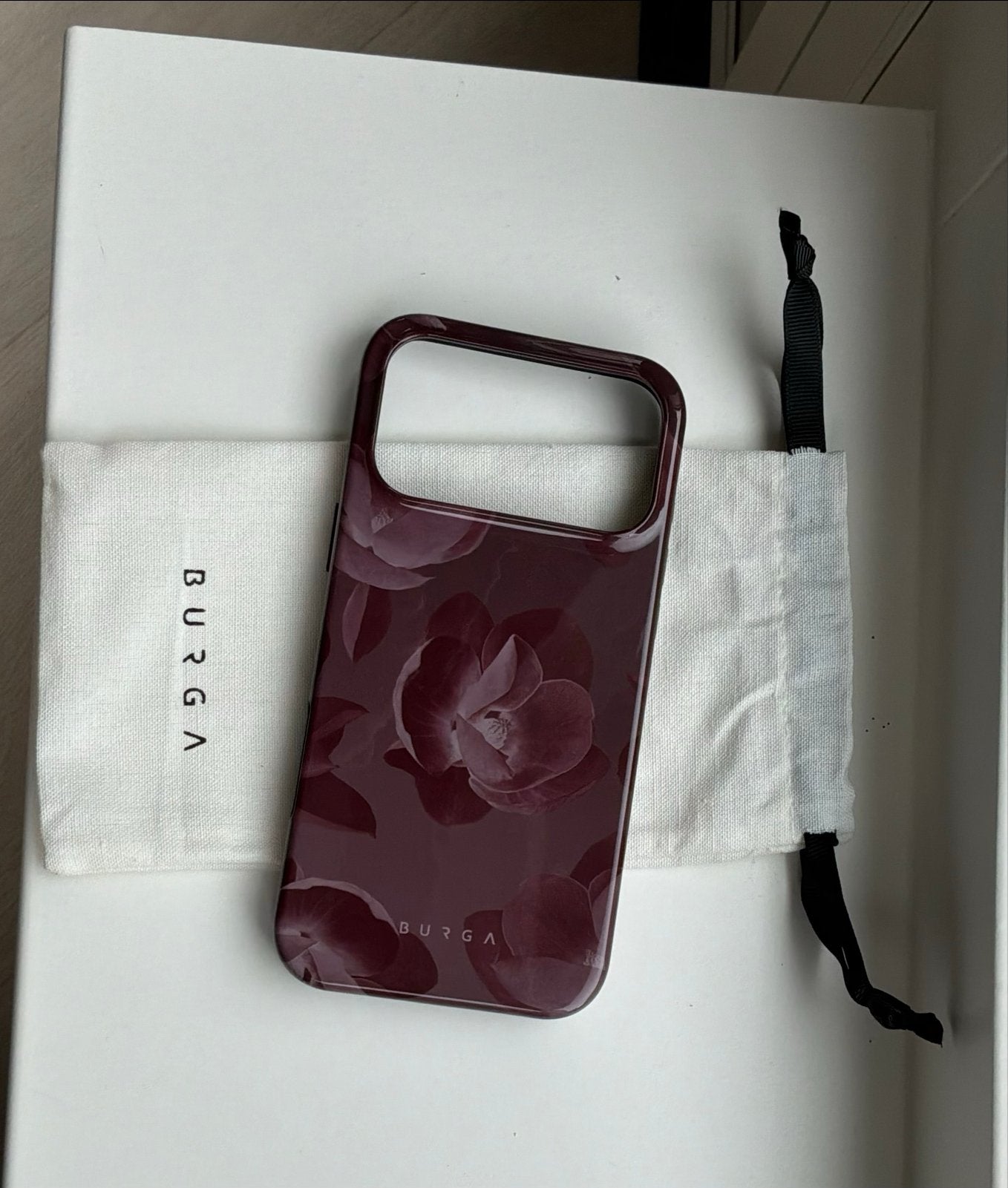 Nieuw Burga iPhone 17 Pro Max Hoesje - Floral Design, Kunststof, IPhone 17, Paars, Nieuw