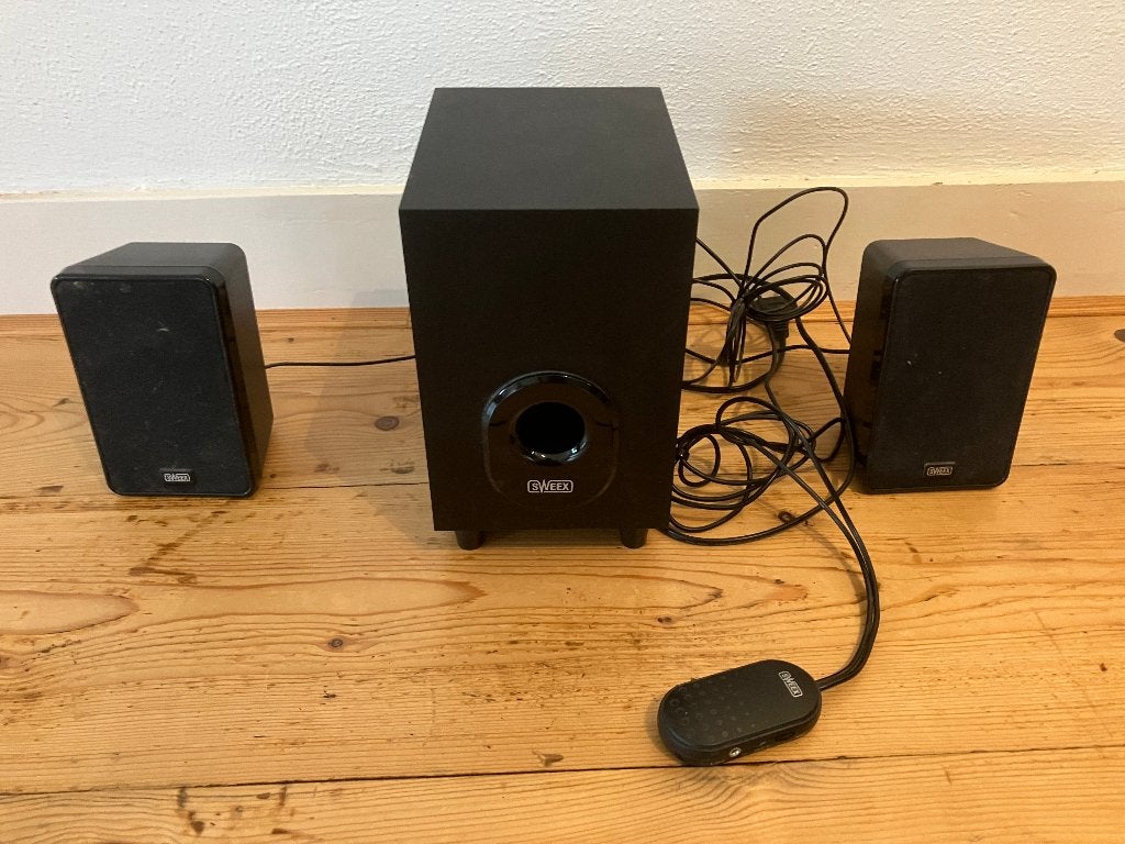 Sweex speakers voor computer, Computers en Software, Pc speakers, Ophalen of Verzenden, Gebruikt, Overige merken