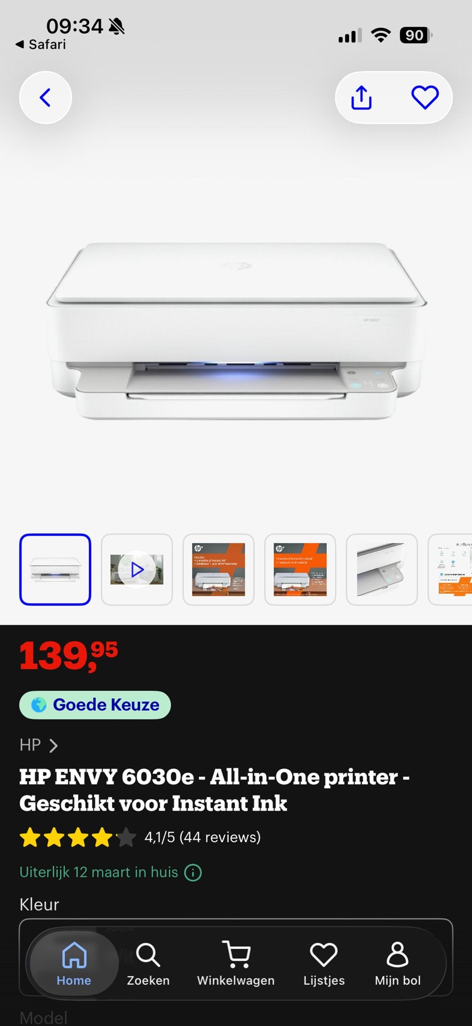 HP ENVY 6030e All-in-One printer - Zo goed als nieuw, Computers en Software, Printers, Inkjetprinter, All-in-one, Kleur printen